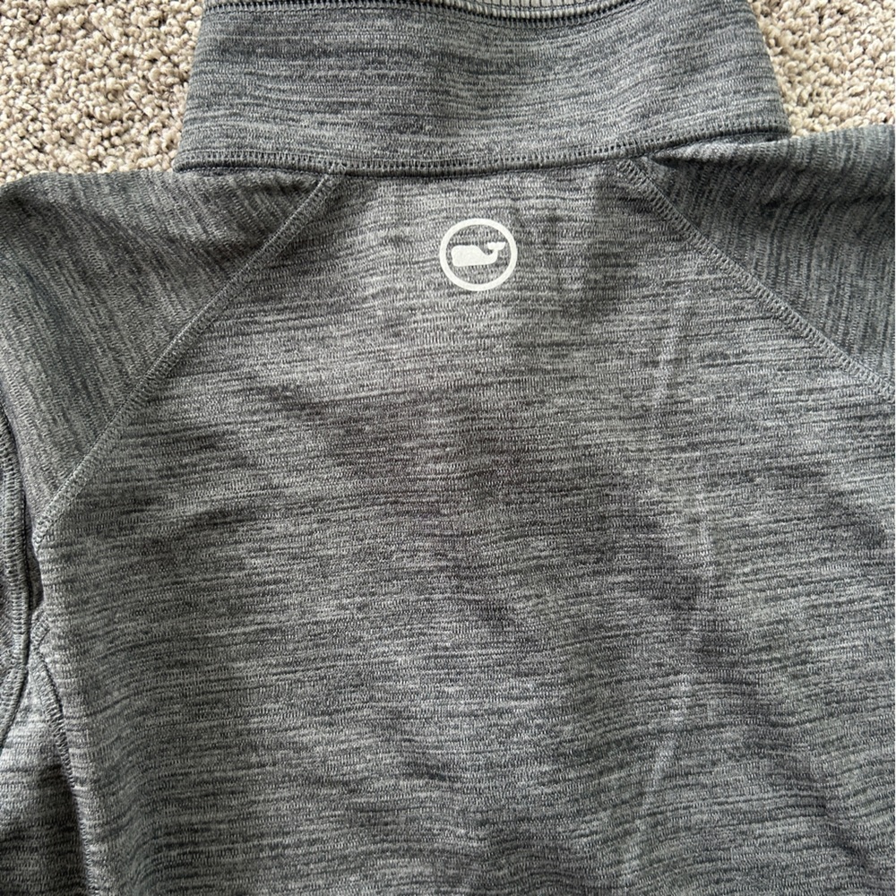 Vineyard Vines Men's Sankaty Performance 1/2 Zip Evening Sky (Black/Grey) Small - Picture 5 of 6